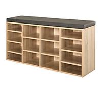 HOMCOM Shoe Rack 837-067V70ND Particle Board, PU Beige 1035 mm x 300 mm x 480 mm