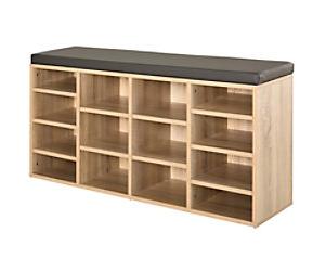 HOMCOM Shoe Rack 837-067V70ND Particle Board, PU Beige 1035 mm x 300 mm x 480 mm