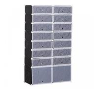 HOMCOM Shoe Rack - Black & White - Home Living | TJ Hughes