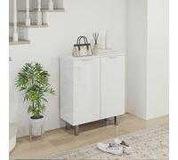 HOMCOM Shoe Storage Cabinet with Soft-Close Hinges & Adjust Shelves, High Gloss - High gloss