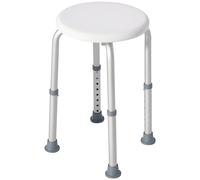 HOMCOM Shower Chair, Adjustable Height Shower Stool with Aluminium Frame and