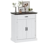 HOMCOM Sideboard 83B-284V00WT MDF (Medium-Density Fibreboard) 2 Doors 0 Drawers