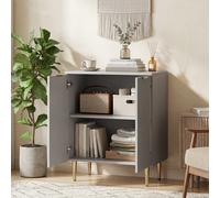 HOMCOM Sideboard Buffet Cabinet with Adjustable Shelf, Grey