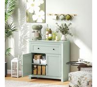 Homcom Sideboard, Kitchen Storage Cabinet W/ Adjustable Shelf, Drawer, Green