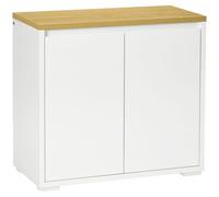 HOMCOM Sideboard Living Room Cabinet with Double Door Cabinet Adjustable Shelf