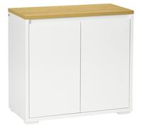 HOMCOM Sideboard Living Room Cabinet with Double Door Cabinet Adjustable Shelf | TJ Hughes
