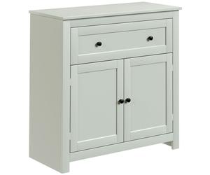 HOMCOM Sideboard Storage Cabinet, Modern Kitchen Cupboard with Adjustable Shelf, Drawer and Double Doors, Green