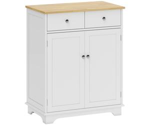 HOMCOM Sideboard Traditional White/Natural