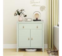 HOMCOM Sideboard with Drawer, Adjustable Shelf for Living Room, Light Green