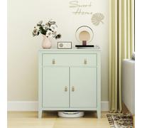 HOMCOM Sideboard with Drawer, Adjustable Shelf for Living Room, Light Green - Green