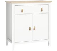 Pisa Sideboard with Drawer, Adjustable Shelf for Living Room, White, none
