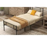 HomCom Single Bed Frame, Black