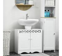 Homcom Sink Cabinet Basin Bathroom Cupboard Shelf Storage Unit Furniture
