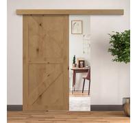 HOMCOM 6.5FT/2000mm Modern Sliding Barn Door Closet Hardware Track Kit Aluminium Track System Unit for Single Wooden Door
