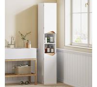 HOMCOM Slim Bathroom Storage Cabinet, Tall Bathroom Cabinet with 2 Doors