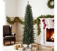 Homcom Slim Gracious Pine Xmas Tree With 904 Branch Tips, Green
