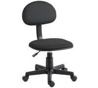 HOMCOM Small Armless Office Chair - Black