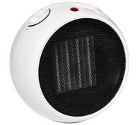 HOMCOM Table Top Space Heater, Ceramic Electric Heater with 3 Heating Mode White