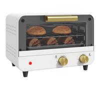 Homcom Small Toaster Oven, 12L Mini Countertop Oven With Glass Door, White White
