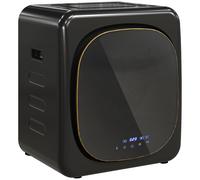 HOMCOM Small Tumble Dryer Compact Quiet Clothes Dryer 4kg Vented Deodorize Smart Mode 800W Stainless Steel Tub Front Load for Flat Home RVs Black Aosom UK