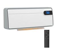 HOMCOM Smart Electric Heater, 2000W Ceramic Wall, Oscillation Fan, White | App Wifi Enabled, Works with Alexa, Google Home, Adjustable Thermostat, Weekly Schedule, Timer, Low Energy Space Heater