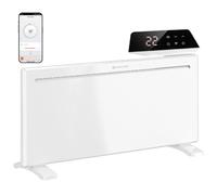 HOMCOM Smart Electric Panel Heater, 2000W Freestanding Wall Mounted, White