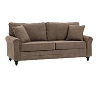 HOMCOM Sofa 3 Seat Foam Brown 805 x 1,960 x 890 mm
