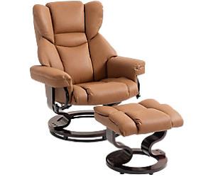 HOMCOM Sofa Chair Brown 160 kg 833-698V70BN 790 x 800 x 1,000 mm