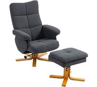 HOMCOM Sofa Chair Grey 120 kg 833-358V71GY 800 x 860 x 990 mm