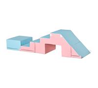 HOMCOM Soft Play Set, 2 Piece Climb and Crawl, for 1-3 Years, Multicoloured