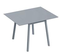 HOMCOM Solid Wood Folding Dining Table, Drop Leaf Table for 2-4 People, Rectangle Kitchen Table