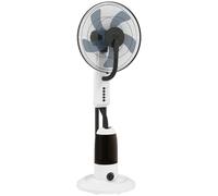 HOMCOM Spray Misting Fan, Floor Fan with Water Mist Spray, 70° Oscillation, Tilt Head, 3 Speeds, 2.8L Water Tank, White