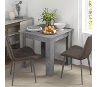 HOMCOM Square Dining Table With Faux Cement Effect For Living Room Dining Room, Grey