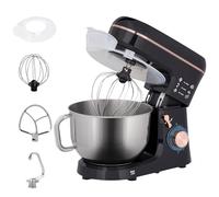 HOMCOM Stand Mixer 5L for Baking 6 Speeds and Pulse Setting 1400W, Black