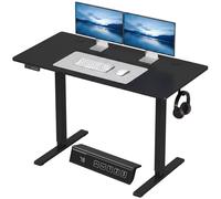 HOMCOM Standing Desk Memory Control Adjustable in Black | Size: 120 cm x 60 cm HOMCOM Black 120 cm x 60 cm