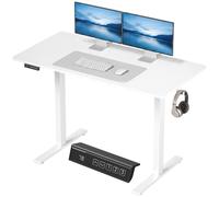 HOMCOM Standing Desk Memory Control Adjustable in White | Size: 120 cm x 60 cm HOMCOM White 120 cm x 60 cm