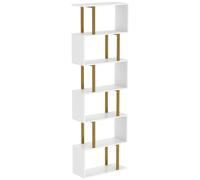 HOMCOM standing units free bookshelves industrial case bedroom