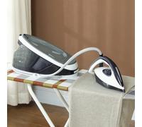 HOMCOM Steam Generator Iron Self-Cleaning Powerful Vertical Steam Blue