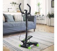 HOMCOM Stepper Step Machine w/ Resistance Bands Fitness Exercise Workout in Black HOMCOM Black