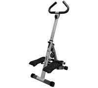 HOMCOM Foldable Stepper Adjustable Step Machine w/ Handlebar LCD Display in Grey HOMCOM Grey