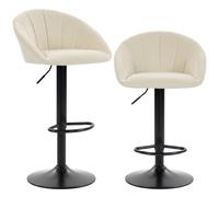 HOMCOM stool counter backs