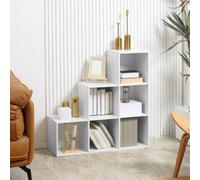 Homcom Storage Cabinet With 6 Cubes Closet Organiser With 3-Tier Shelf, White