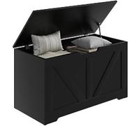 HOMCOM Storage Chest 0 1 Drawers Particle Board 400 x 800 x 450 mm Black