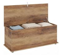 Homcom Storage Chest With Lid, 113L Storage Box In Brown Brown