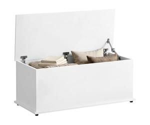 HOMCOM Storage Chest Large 113L Blanket Box 100x40x40cm, White