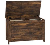 HOMCOM Rustic Brown Storage Chest and Bench