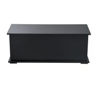 HOMCOM Storage Chest With Lid, 113L Storage Box, Black - Black