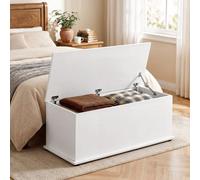 Homcom Storage Chest With Lid, 113L Storage Box, White