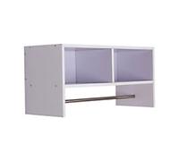 HOMCOM Storage Hat Rack Particle Board White 72 x 29 x 35 cm