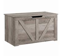 Homcom Storage Trunk For Living Room, With Safety Hinge, 80Cm, Grey Grey